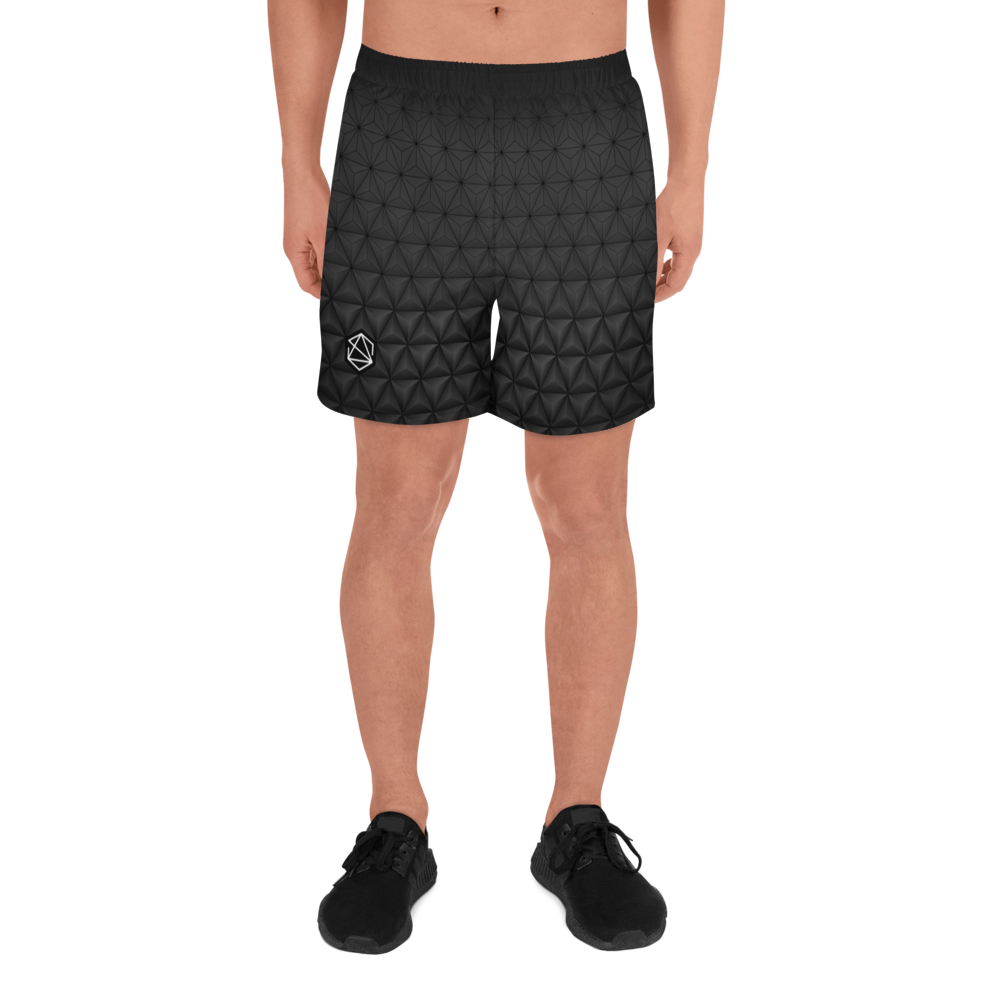 Breathable Active Aesthetic Structure Men's Athletic Black Shorts