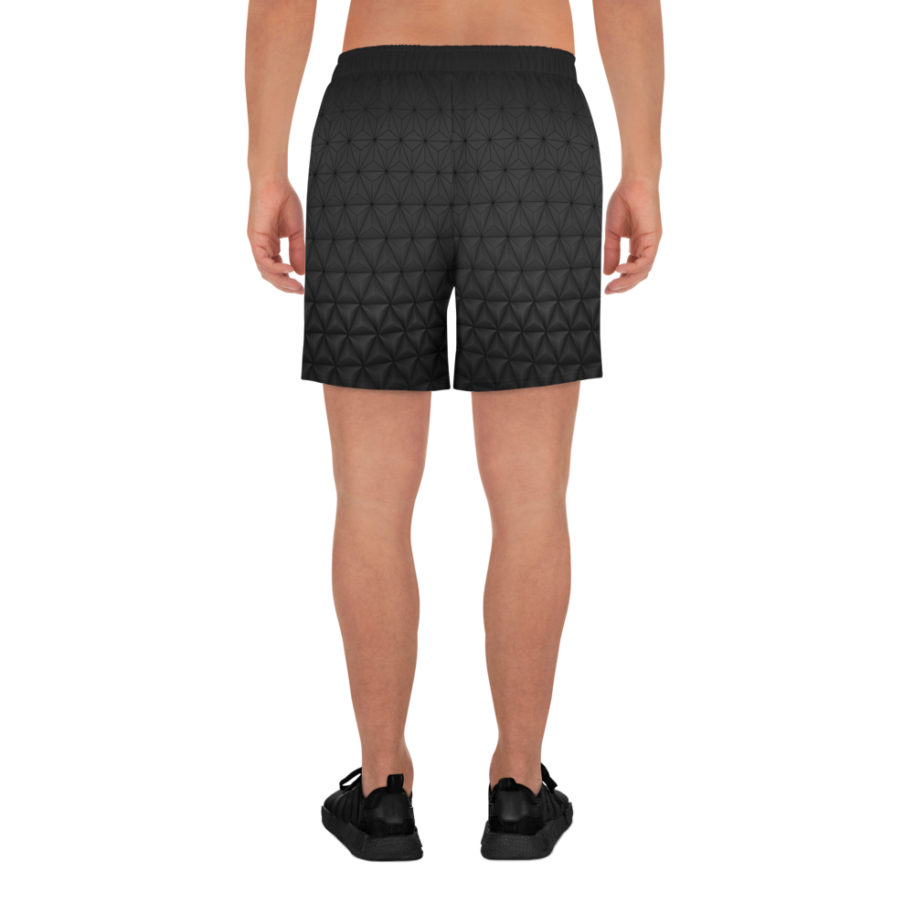 Breathable Active Aesthetic Structure Men's Athletic Black Shorts