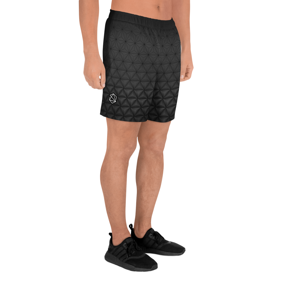 Breathable Active Aesthetic Structure Men's Athletic Black Shorts