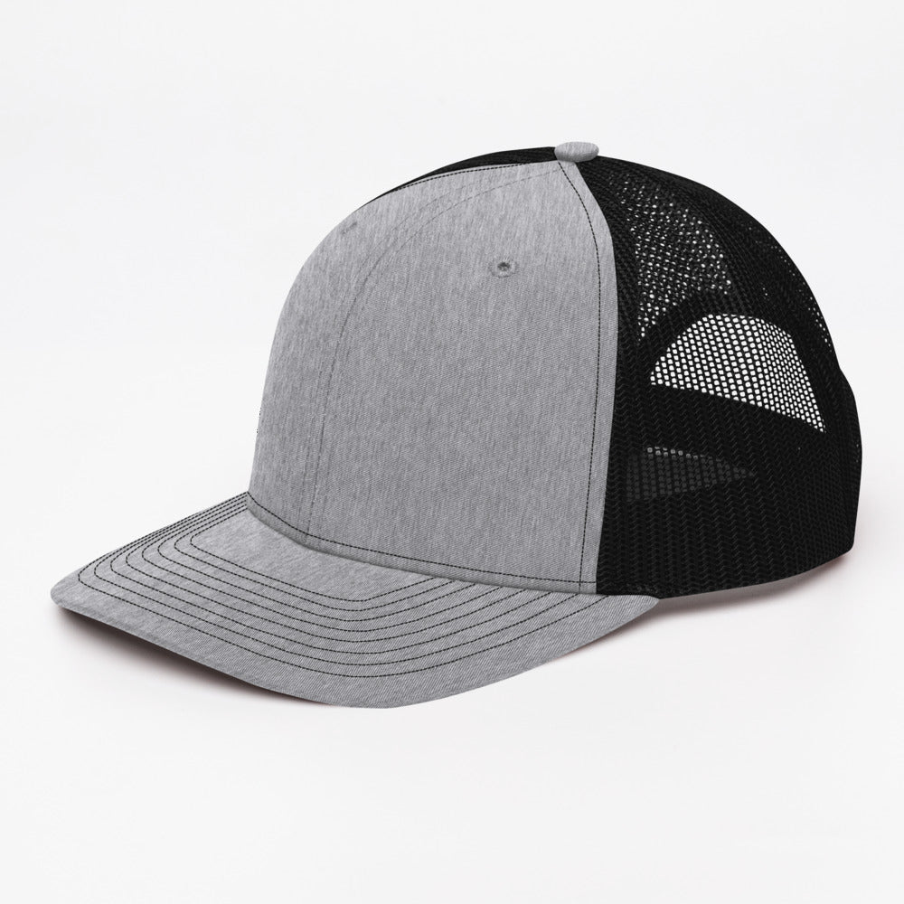 Unisex Breathable Mesh GREY // BLACK Aesthetic Structure TRAIL [ Trucker Cap ]