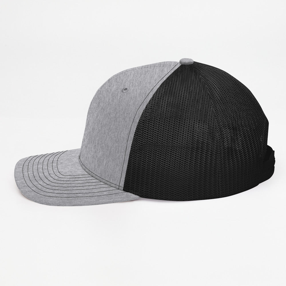 Unisex Breathable Mesh GREY // BLACK Aesthetic Structure TRAIL [ Trucker Cap ]